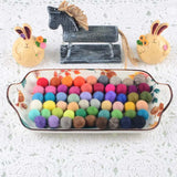 FIFTY 2cm Wool Felt Balls 100% Wool DIY Handmade Craft Supplies