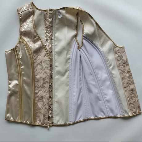 Men's Formal Boned Waistcoat Corset Vest Lace Up Burlesque Performance Stage Costume