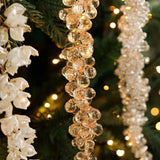 Christmas Icicle Flowers Grapes Glitter Christmas Branches Handmade Acrylic Xmas Tree Ornaments