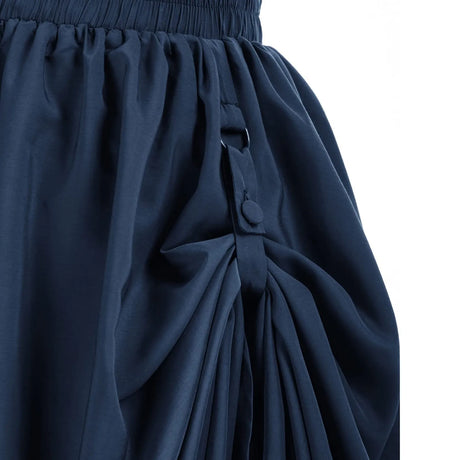 Double Layer Victorian Renaissance Draped Pleated Renaissance Skirt