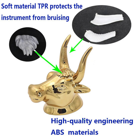 Gilded Guitar Hook Ox Head Hanging Storage Ukulele Stringed Musical Instrument Display Hook