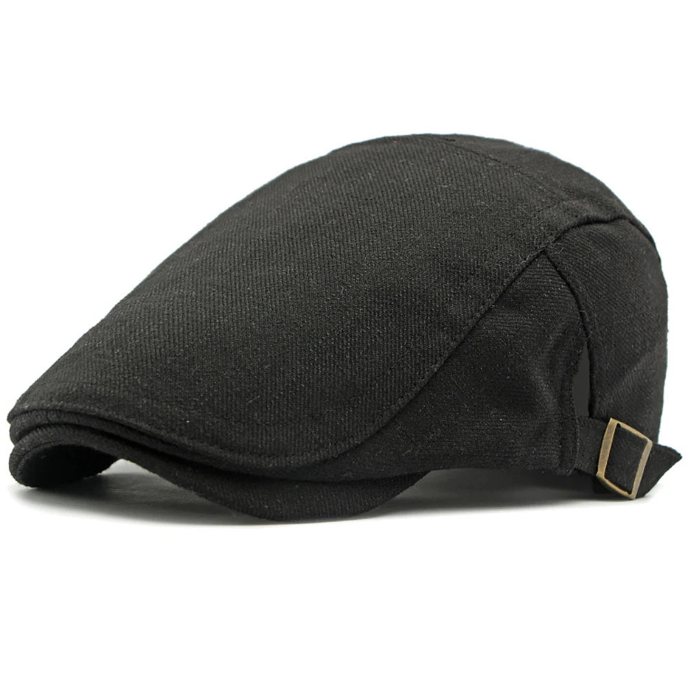 Breathable Linen Cabbie Beret Caps