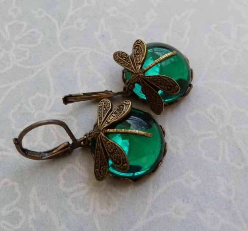 Delightful Dragonfly Drop Earrings