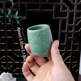Crystal Healing Jade Drinking Vessel Handmade Folk Art Ornaments