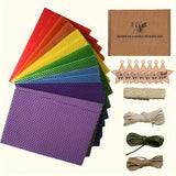 14pcs Rainbow Beeswax Candle Making Kit DIY Gifts