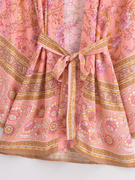 Mari's Boho Cover Up Short Kimono