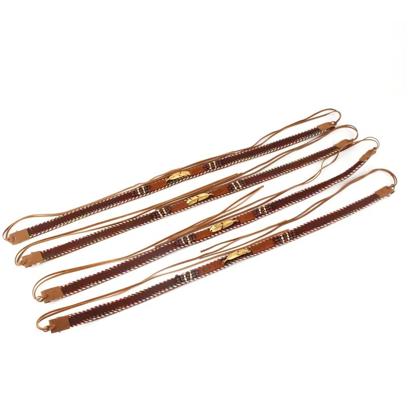 Golden Feather Hat Bands Hand-Wound Hat Belt