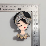 Leopard Bowknot Hairband Girl Acrylic Brooches