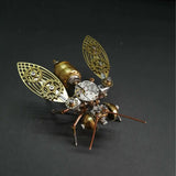 3D Insect Bee Brass Puzzle Steampunk Metal Model DIY Kit