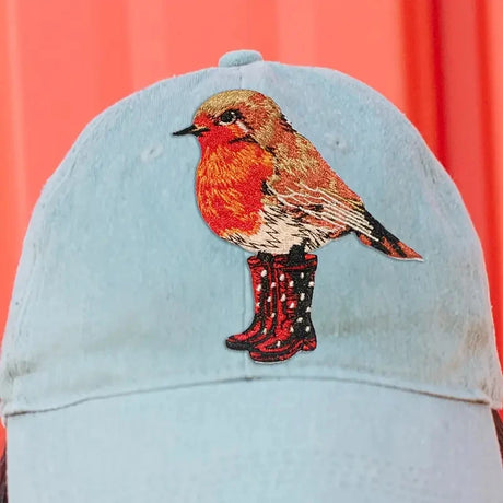 Bird With Boots Embroidered Iron On Patch DIY Craft