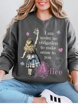 Alice in Wonderland Sweatshirt Book Lover Pullover Jumper