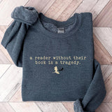 Tragedy Sweatshirt Fourth Wing Book Lover Sweater Long Sleeve Fleece Jumper