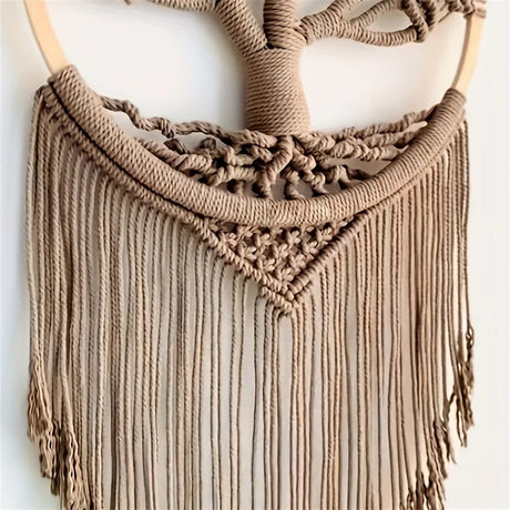 Tree of Life Macrame Wall Hanging Handmade Woven Boho Home Wall Decor