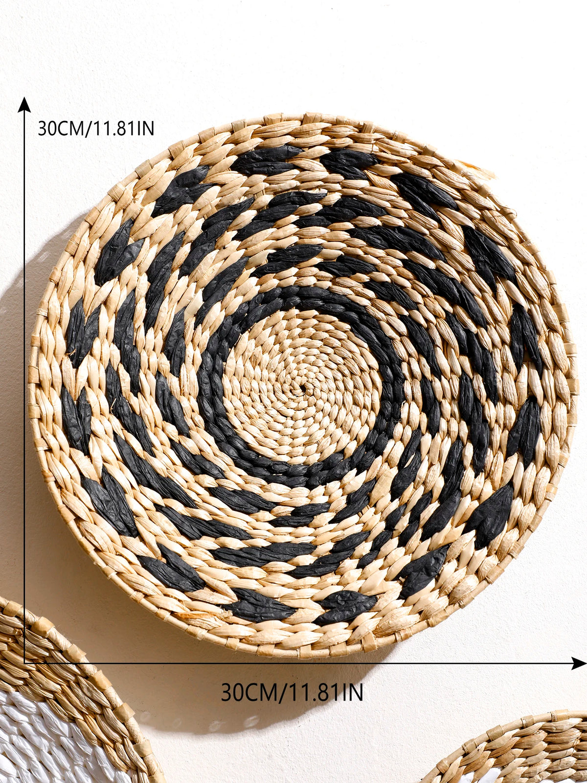 Seagrass Wall Basket Boho Home Decoration Handmade Natural Wall Art