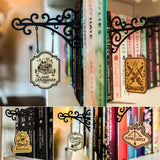 Bookshelf Decor Literary Hangable Signs Gifts for Book Lovers