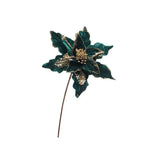 28cm Hanging Glitter Xmas Flower Christmas Decoration