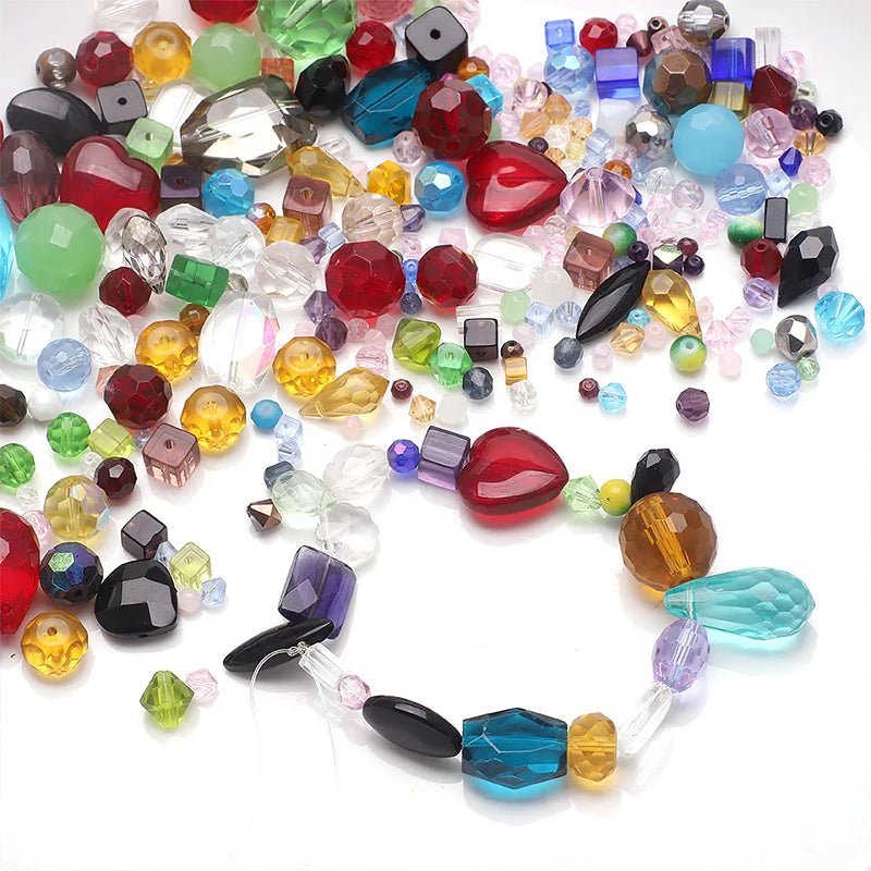 45g Mixed Glass Beads for Jewellery Making DIY Bracelet Necklace