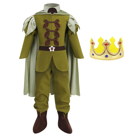 Frog Prince Naveen Boy Costume Tiana Cosplay