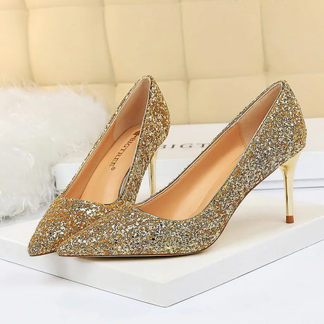Magical Glittery High Heels in EIGHT Colours