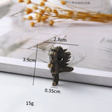 4Pcs Antique Wood Box Feet Leg Corner Protector Jewelry Gift Box Decorative Feet Metal Corner Bracket For Furniture Hardware