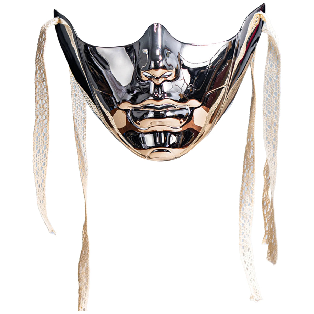 Liquid Half Face Mask Carnival Masquerade Cosplay Photography Props