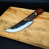 The Fisherman's Knife Steel Blade Handmade Forged Utility Boning Chef Cleaver