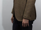 Mens British Herringbone Tweed Wool Suit Jacket