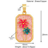 Enamel Heart Flower Dolphin Charm Pendants 18K Gold Plated DIY Bracelets Necklaces Jewellery Making Supplies