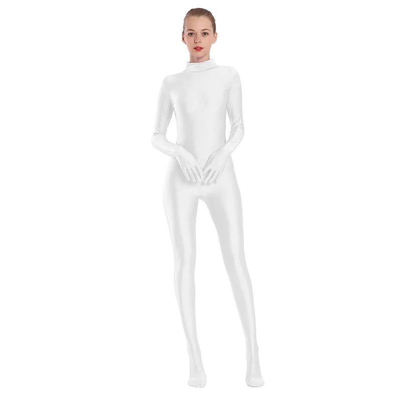 Cat Burglar Adult Spandex Full Body Zentai Footed Jumpsuit Unisex Bodysuit Unitard Halloween Costume