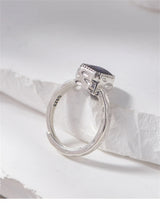 Miss Opal's S925 Sterling Silver Ring Square Opal