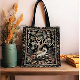 Fantasy Inspired Dragon Tote Bag Fairy Tale Magic Forest Core Book Bag