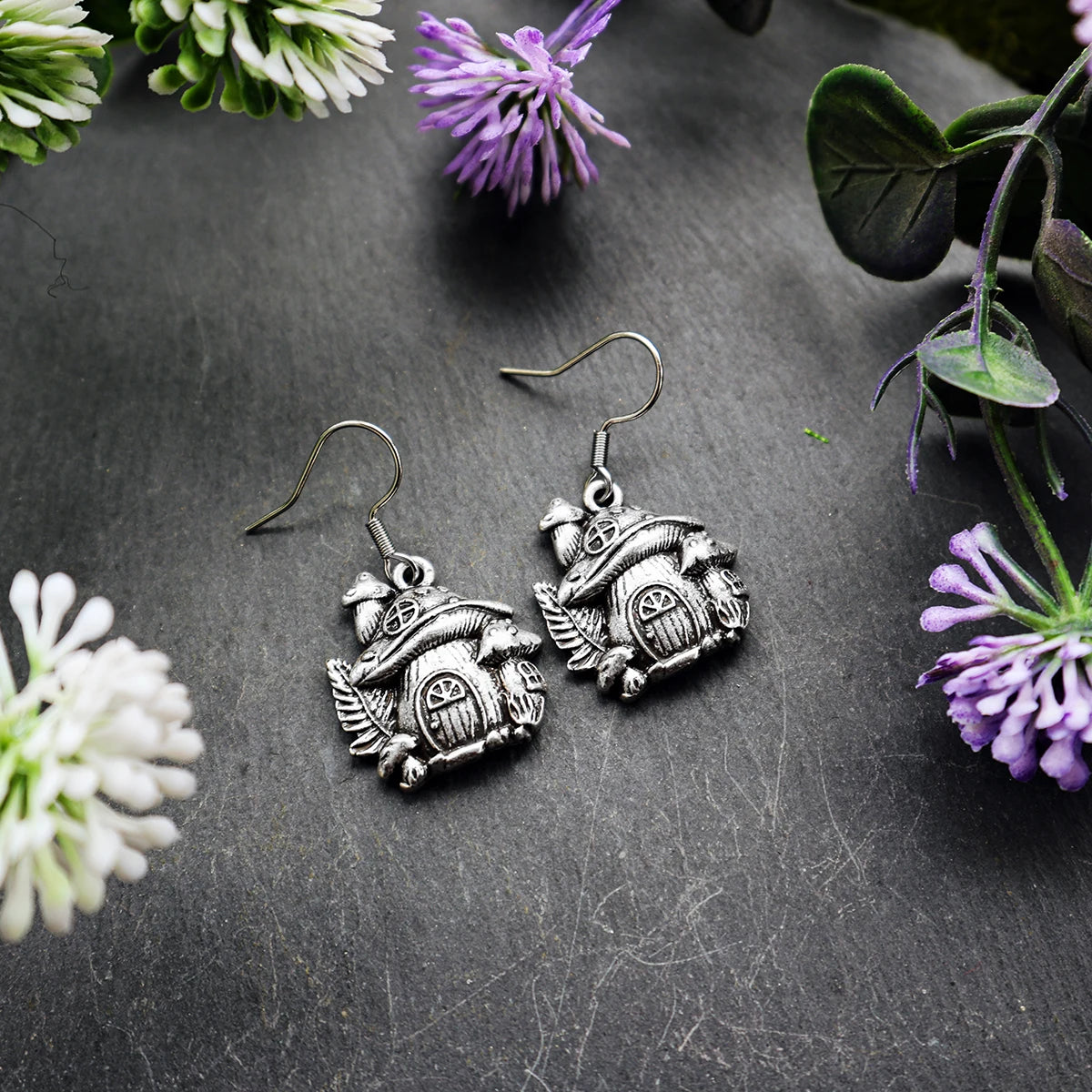 Mushroom Cottage Earrings