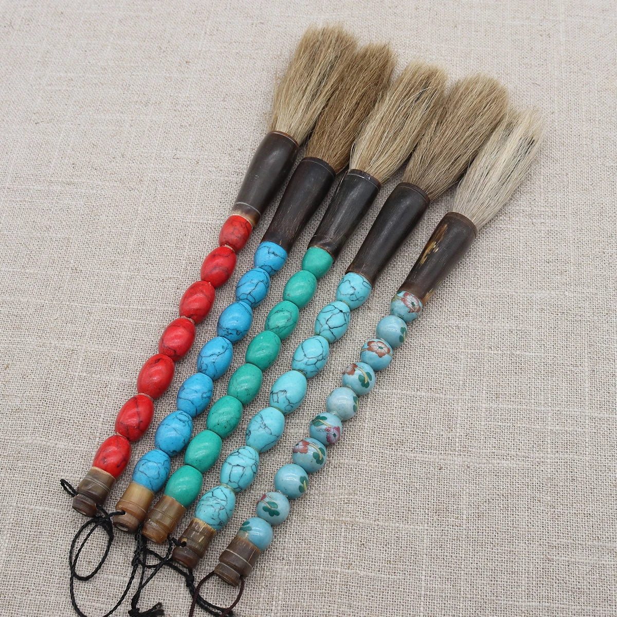 Bead Handle Calligraphy Artist Brush
