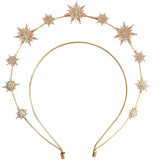 Halo Crown Sun Moon Stars Drop Earrings