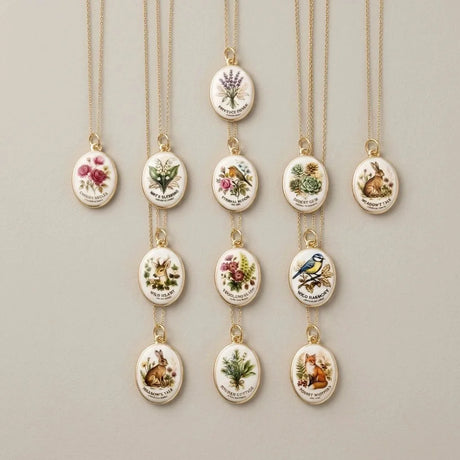 Woodlands Ceramic Pendant Charms DIY Jewellery Making