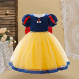 Toddler Princess Alice Belle Jasmine Mermaid Dress Baby Halloween Cosplay Costume