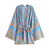Boho Cover Ups Short Kimono