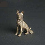 Copper Kelpie Lucky Dog Figurine Tea Pets