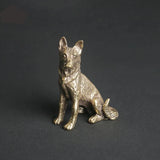 Copper Kelpie Lucky Dog Figurine Tea Pets