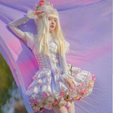 Handmade Flower Bomb Lolita Petticoat Skirt