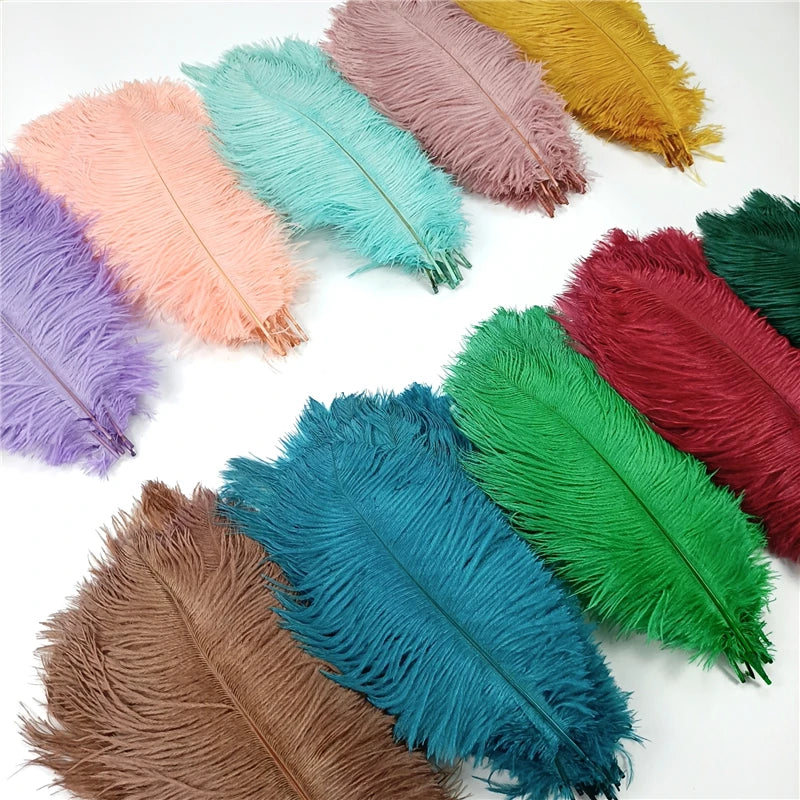 10Pcs/Lot Ostrich Feathers 30-50cm DIY Crafts