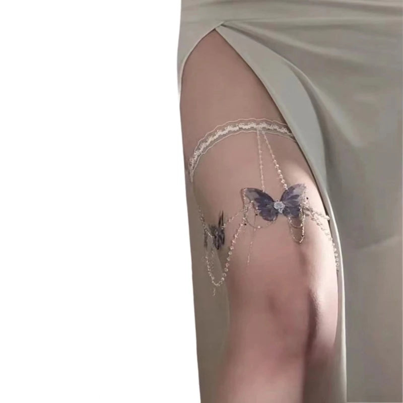 Butterfly Tassels Thigh Chain