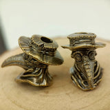 Plague Mask Doctor Brass Paracord Bead Lanyard Dreadlock Beard Bead
