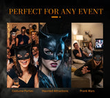 Cat Woman Costume Latex Mask Halloween Costume Cosplay Prop