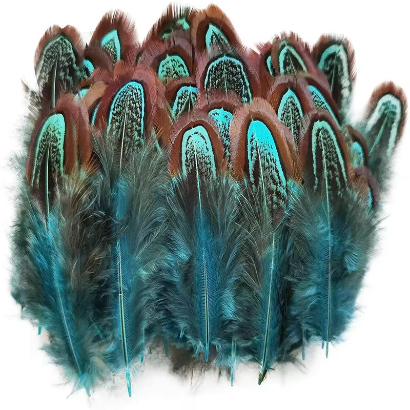100Pcs Pheasant Chicken Feathers for DIY Crafts