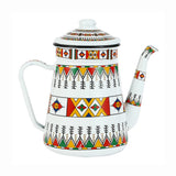 1.5L Enamel Coffee Pot Gooseneck Spout Stovetop Tea Kettle