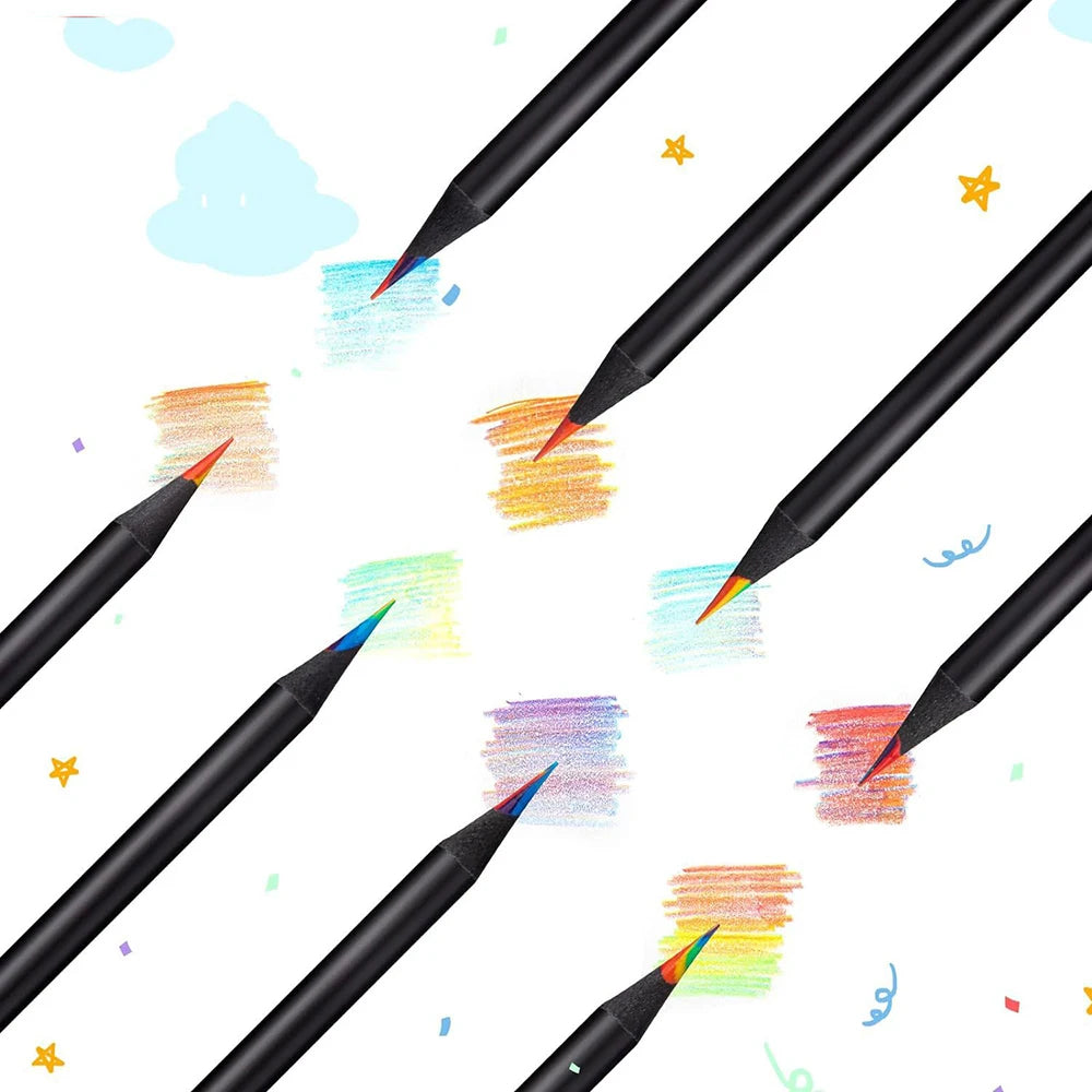 10 Rainbow Pencils
