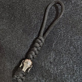 Brass Spartan Warrior Helmet Paracord Beads Lanyard Dreadlock Beard Bead