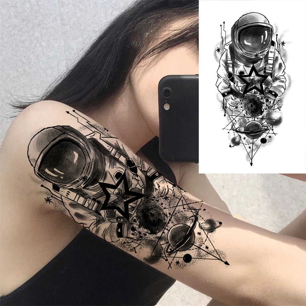 Large Peony Temporary Tattoos