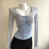 Mesh Dance Tops Bolero Shrug Tie Front